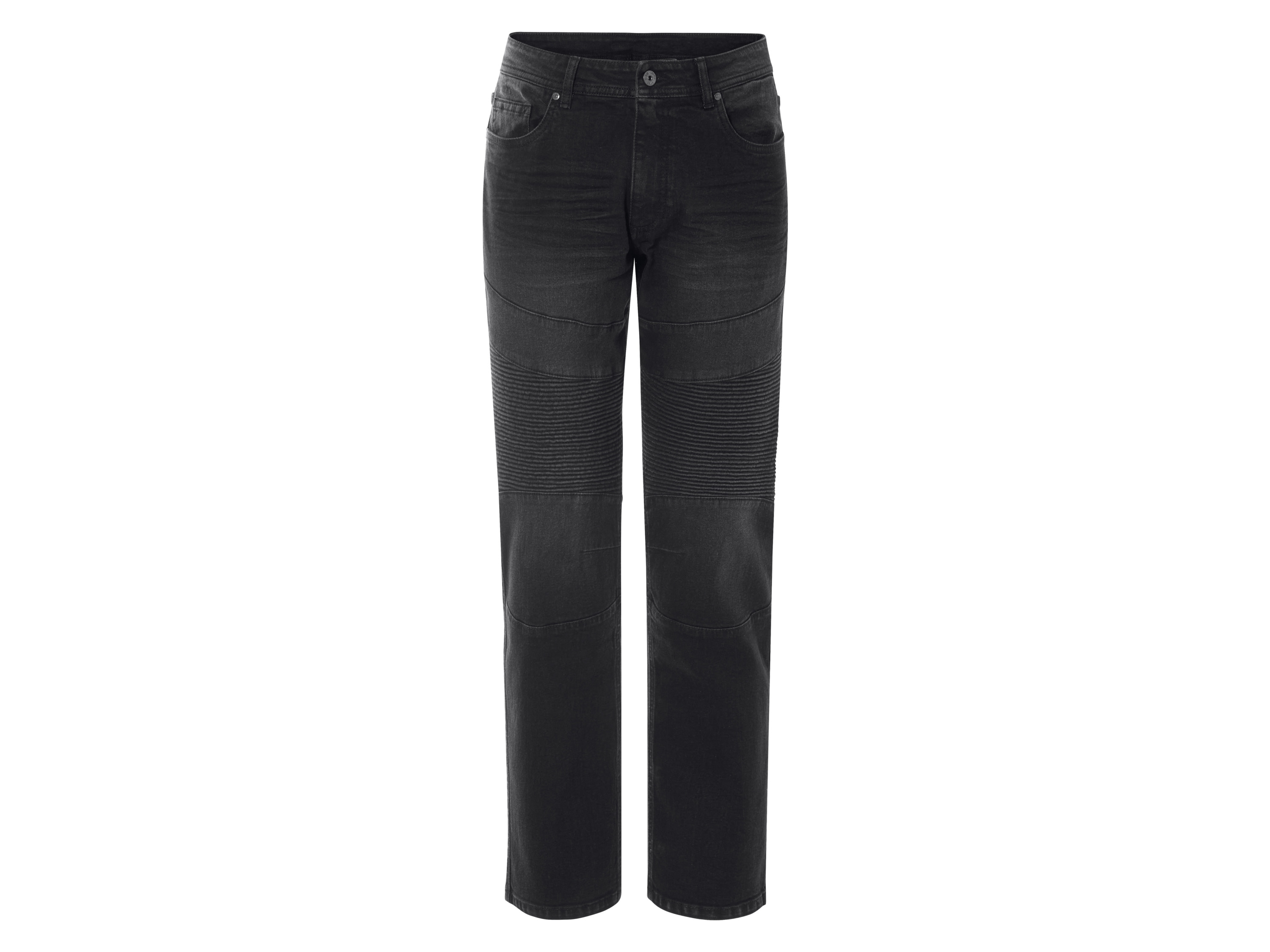 Livergy Jeansy męskie z bawełny, Straight Fit Szary, 48 32/32