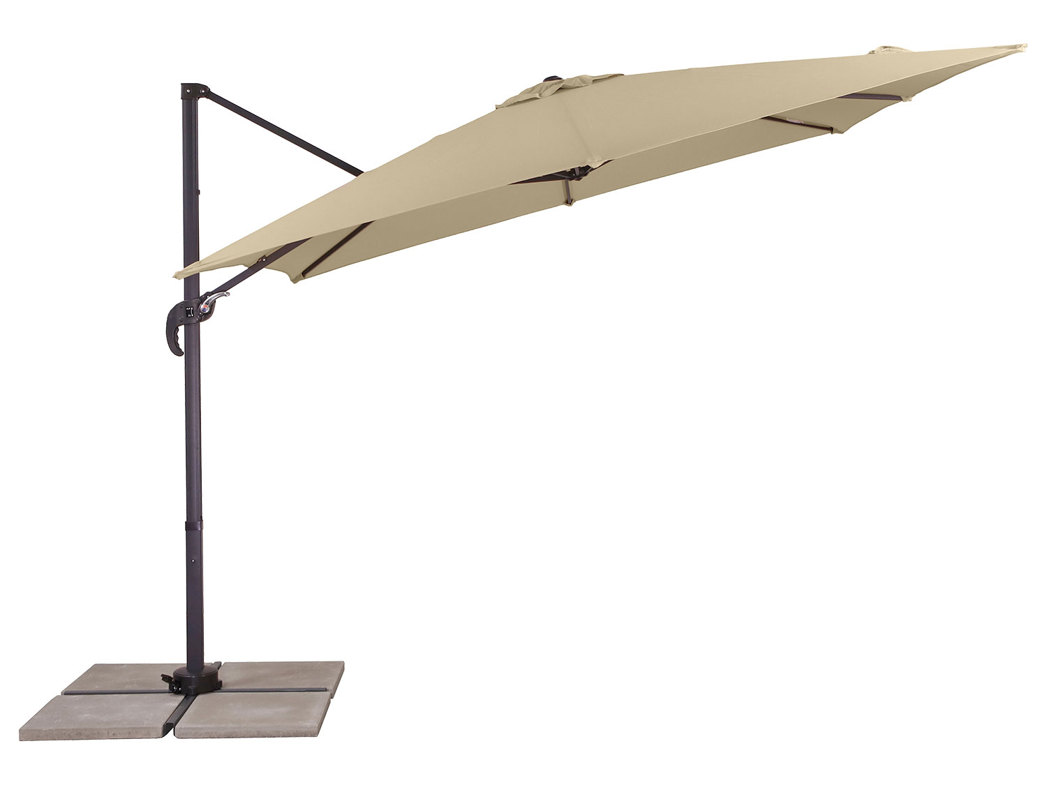 Schneider Parasol ogrodowy Valencia Grande, 280 x 280 cm Naturalny