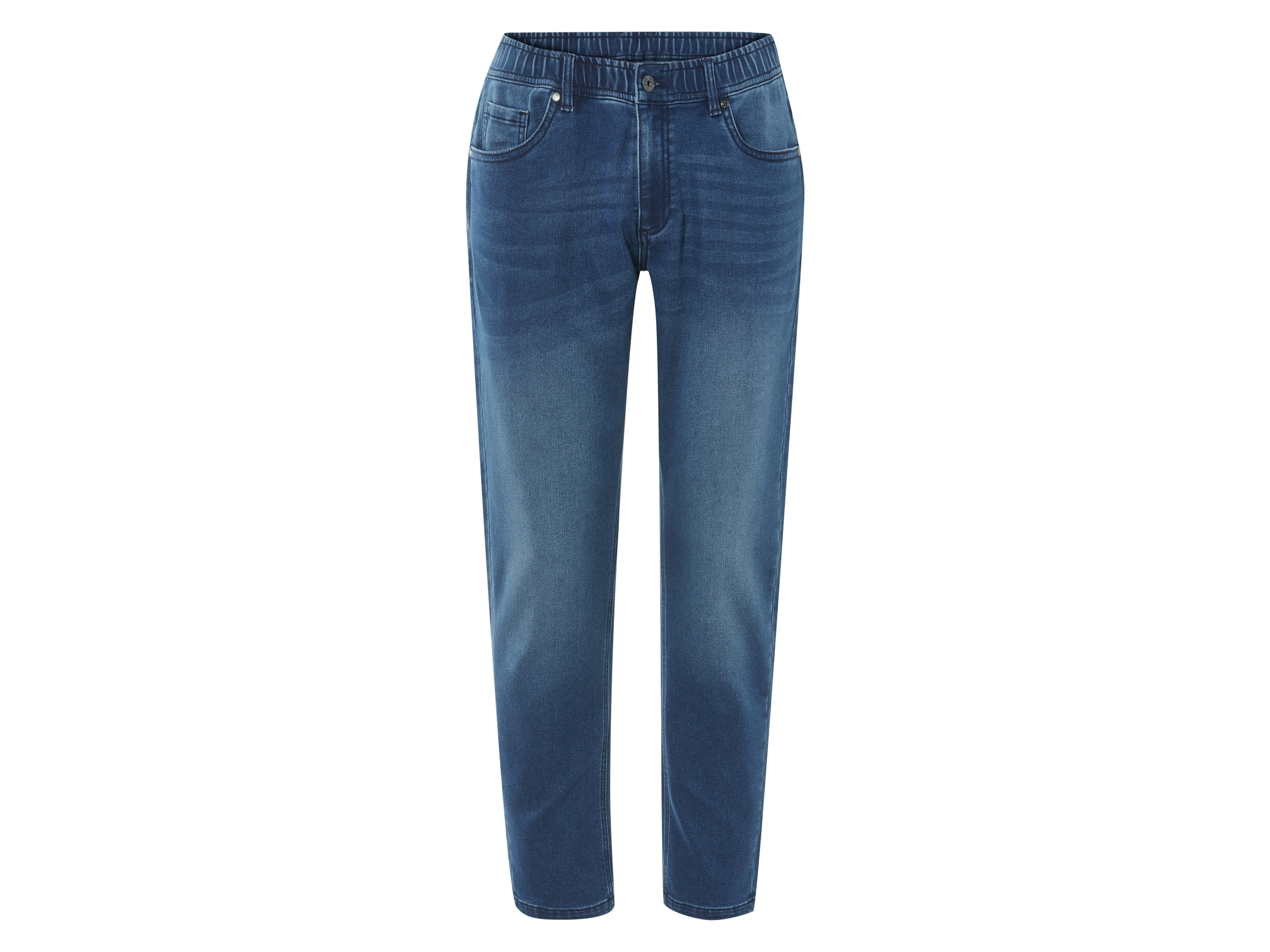 Livergy Jeansy dresowe męskie, Straight Fit Jasnoniebieski, 50