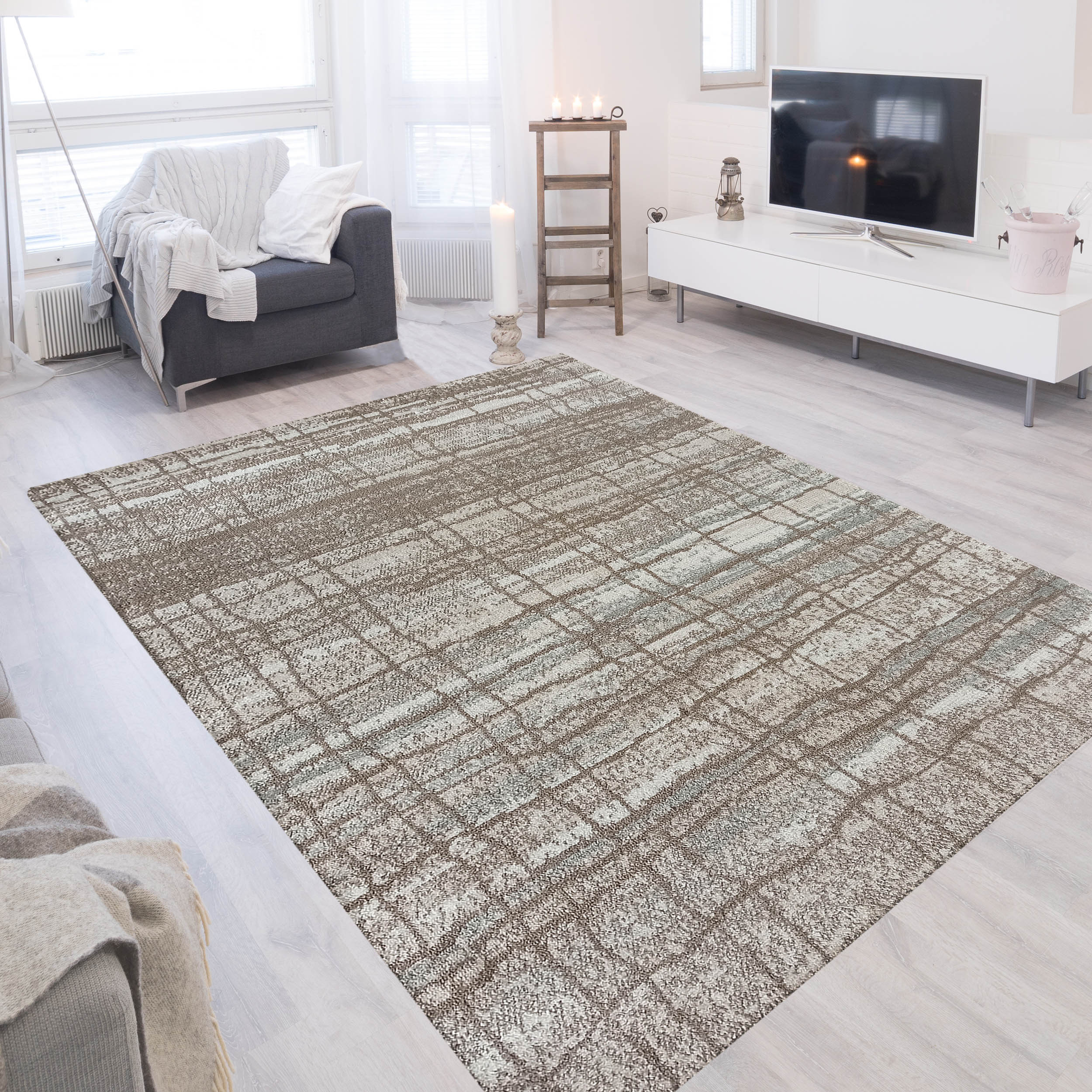 Dywan - 60 x 100 cm - Wielokolorowy - Nowoczesny - Dywanopol