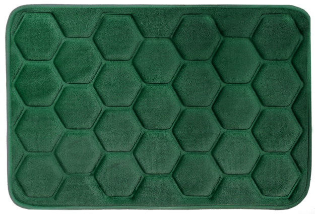 Darmowa Dostawa - Dywanik łazienkowy 60x40 cm prostokątny zielony Hyggli Rock 70119