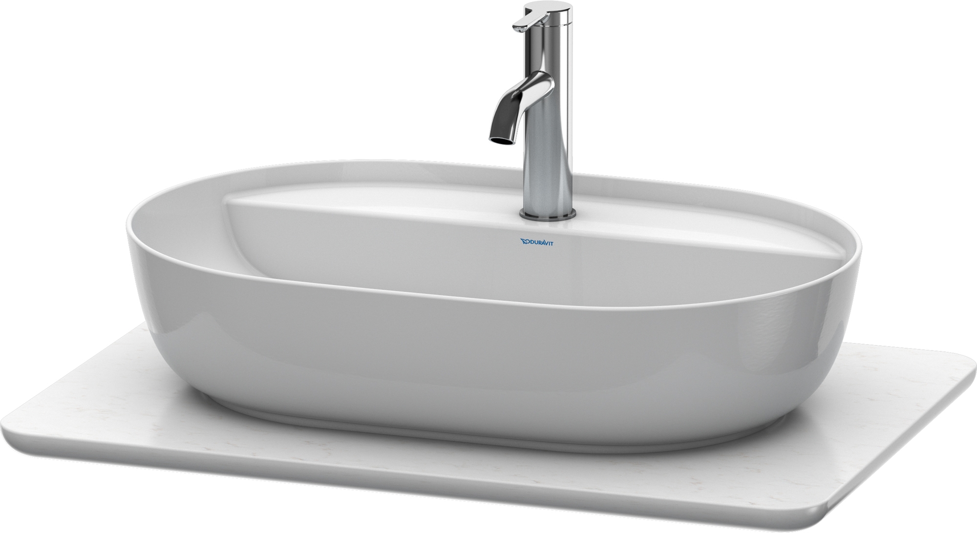 Darmowa Dostawa - Konsola podumywalkowa 68.8x47.5 cm biały Duravit Luv LU946501717
