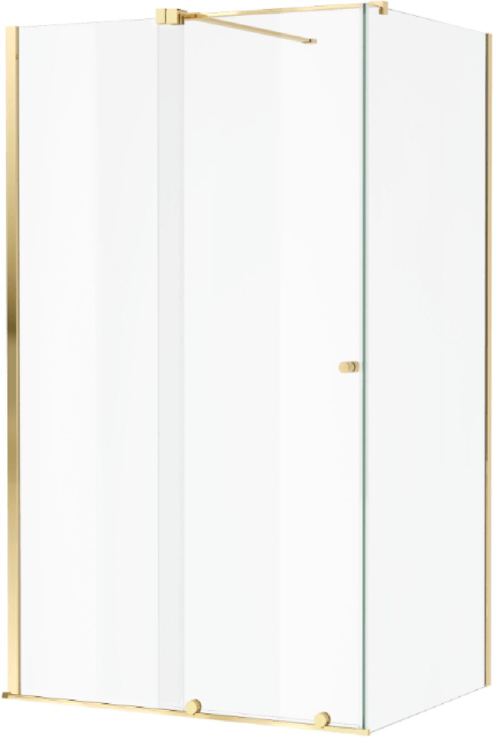 Darmowa Dostawa - Kabina prysznicowa 120x90 cm prostokątna złoty połysk/szkło przezroczyste Excellent Ortigo KAEX5016K12000900GL