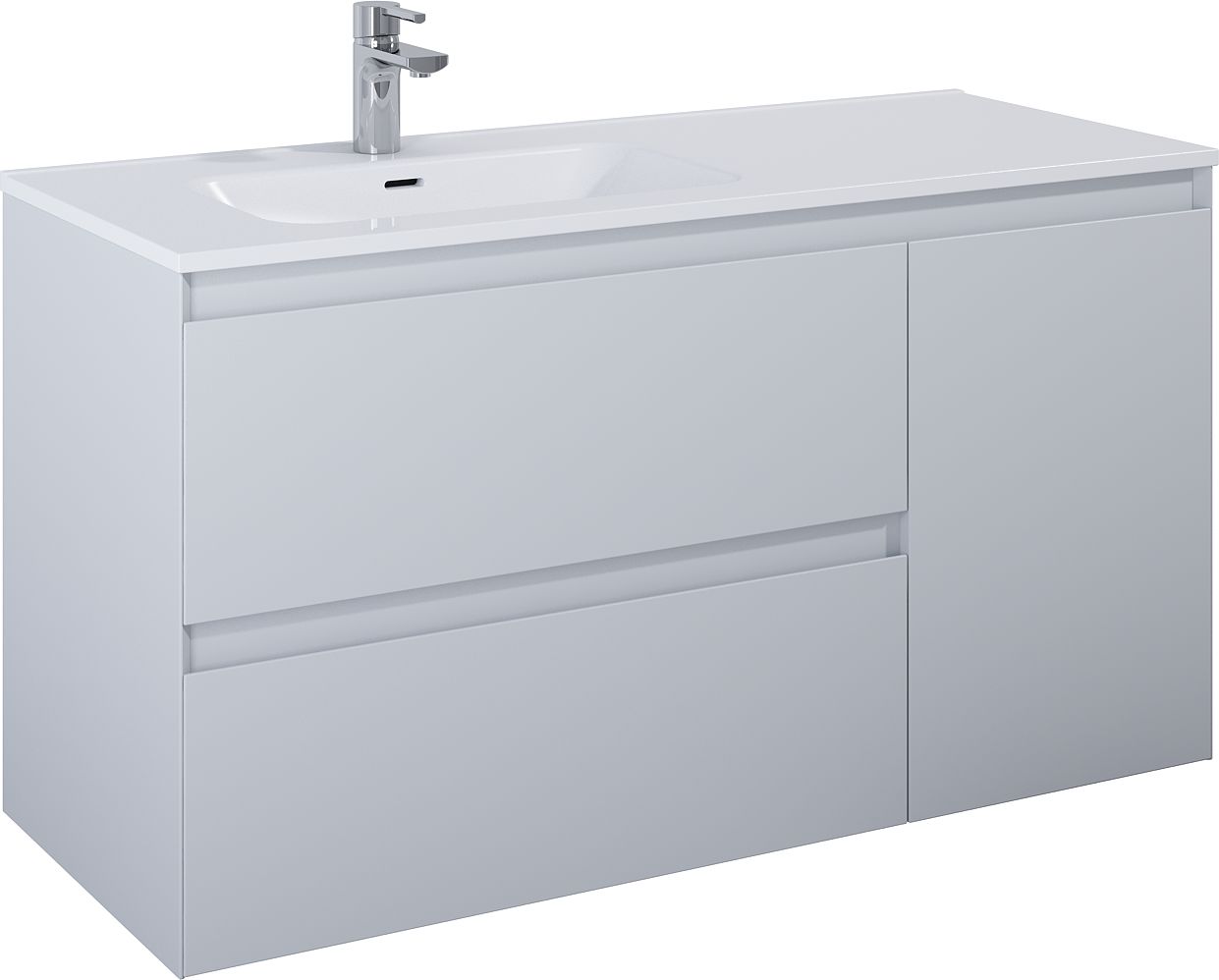 Darmowa Dostawa - Szafka 120x45.8x63.5 cm podumywalkowa wisząca szara Elita Split RE011206257040