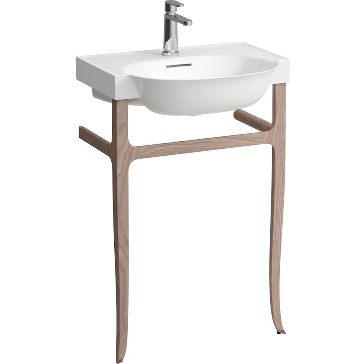 Darmowa Dostawa - Konsola podumywalkowa 58x32x83 cm orzech Laufen The New Classic H4060710856291