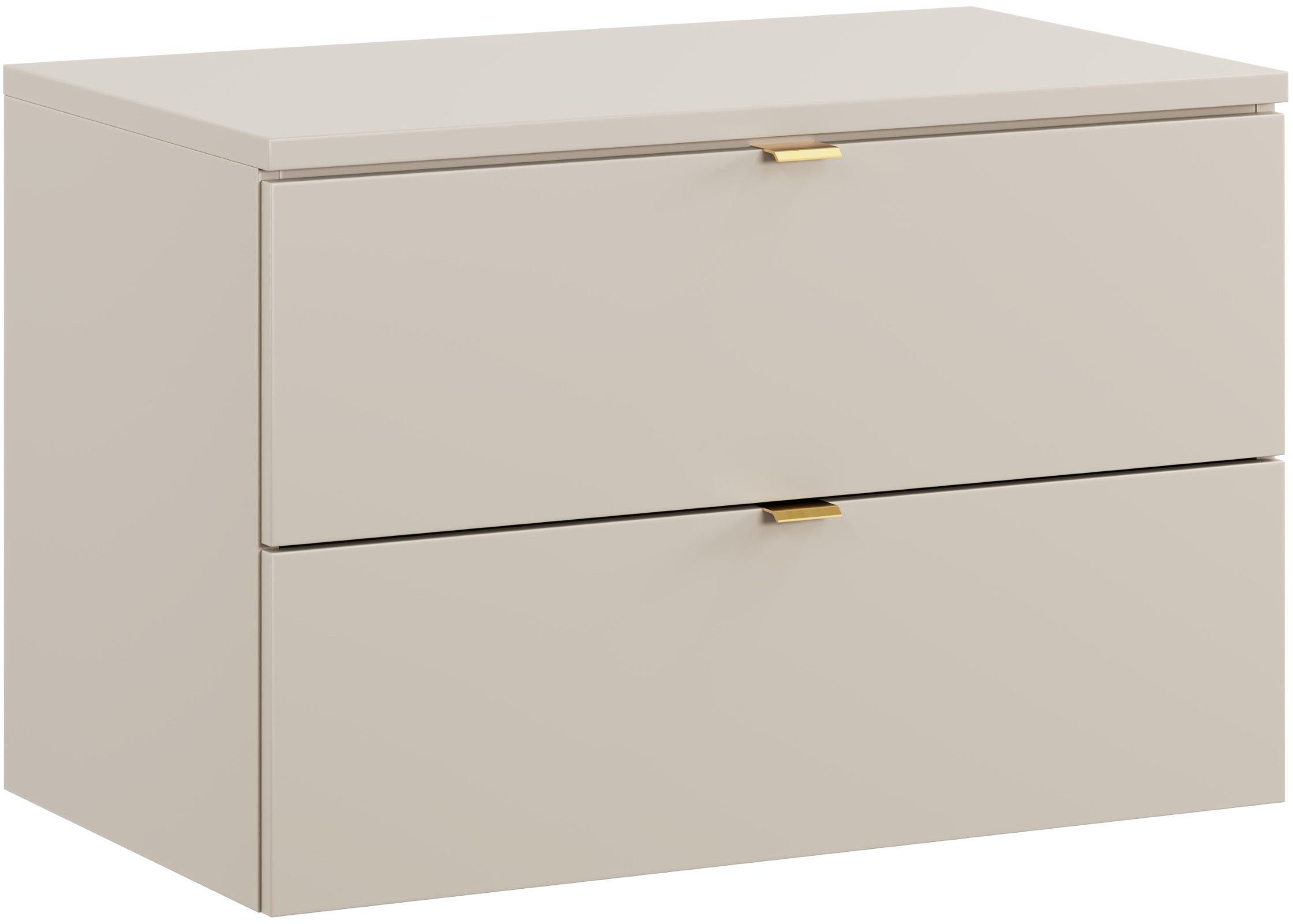 Darmowa Dostawa - Szafka z blatem 80x46x50 cm podumywalkowa wisząca beżowa Comad Dalia Cashmere SETDCB80CM