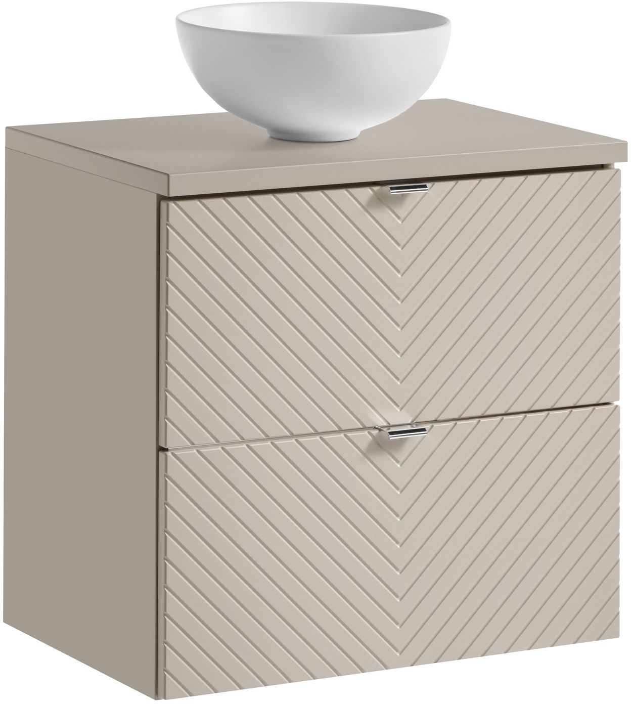 Darmowa Dostawa - Umywalka z szafką i blatem 60 cm beżową Comad Viva Cashmere SETVICBCASHMERE60CMSUNDOMIMW