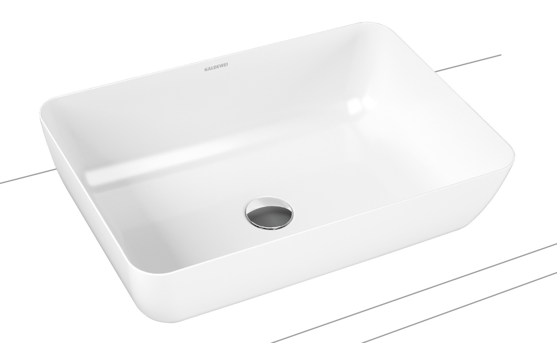 Darmowa Dostawa - Umywalka 52x35.5 cm prostokątna nablatowa biała Kaldewei Cayono 913506000001