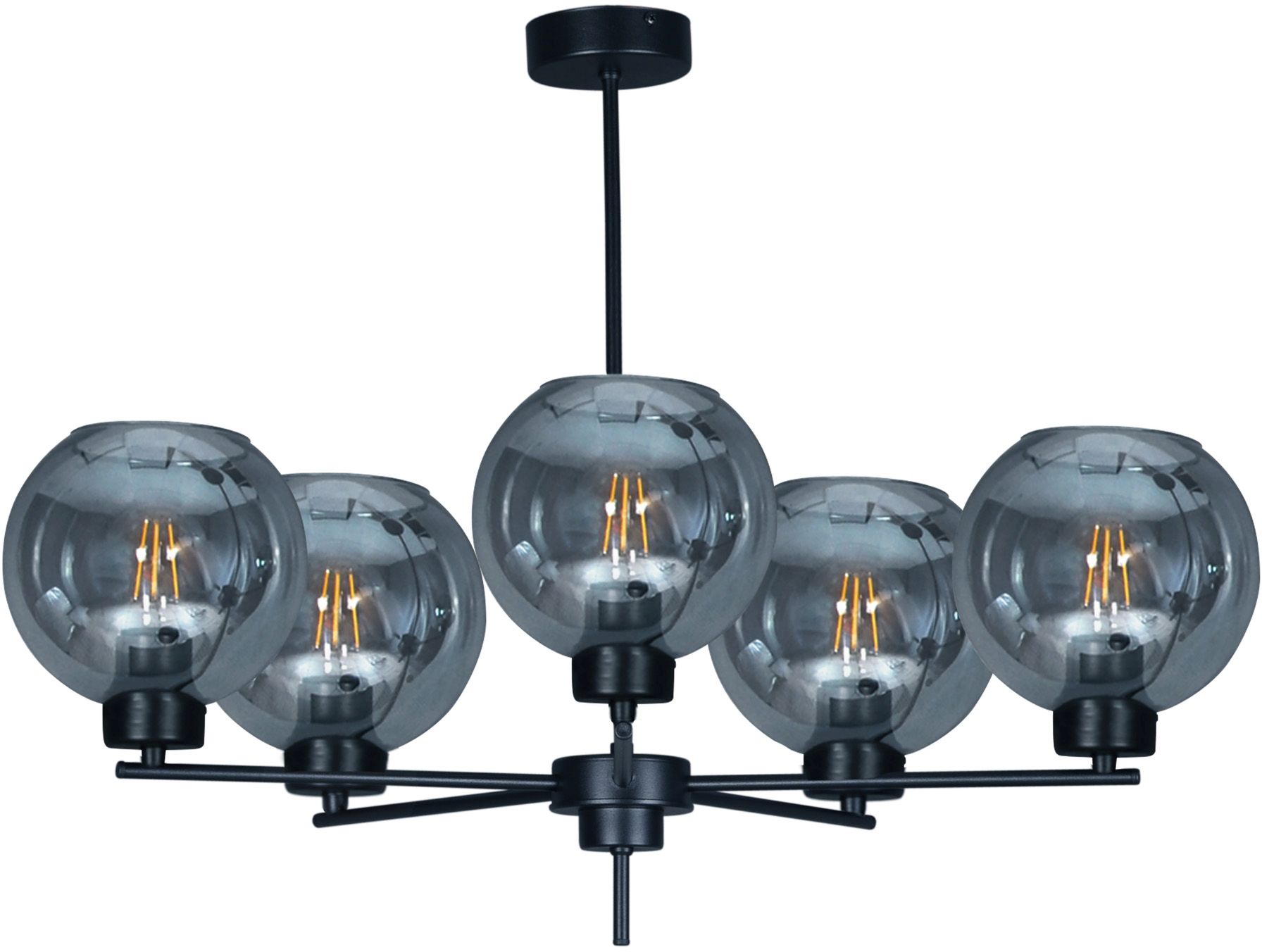 Darmowa Dostawa - Lampa podsufitowa 5x50 W czarny Kaja Aldar K4852