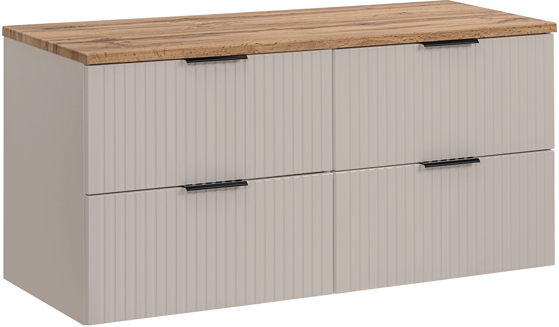 Darmowa Dostawa - Szafka z blatem 120x46x57 cm podumywalkowa wisząca beżowa Comad Adel Cashmere SETADCBWOTAN120CM