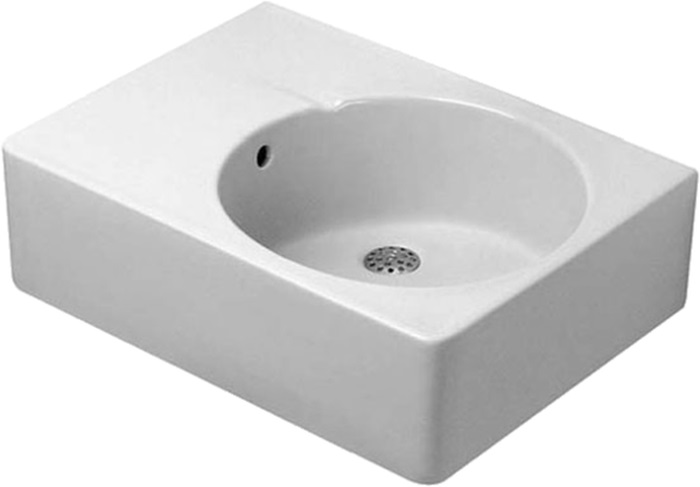 Darmowa Dostawa - Umywalka 61.5x46 cm prostokątna ścienna-meblowa biała Duravit Design Classics 0685600011