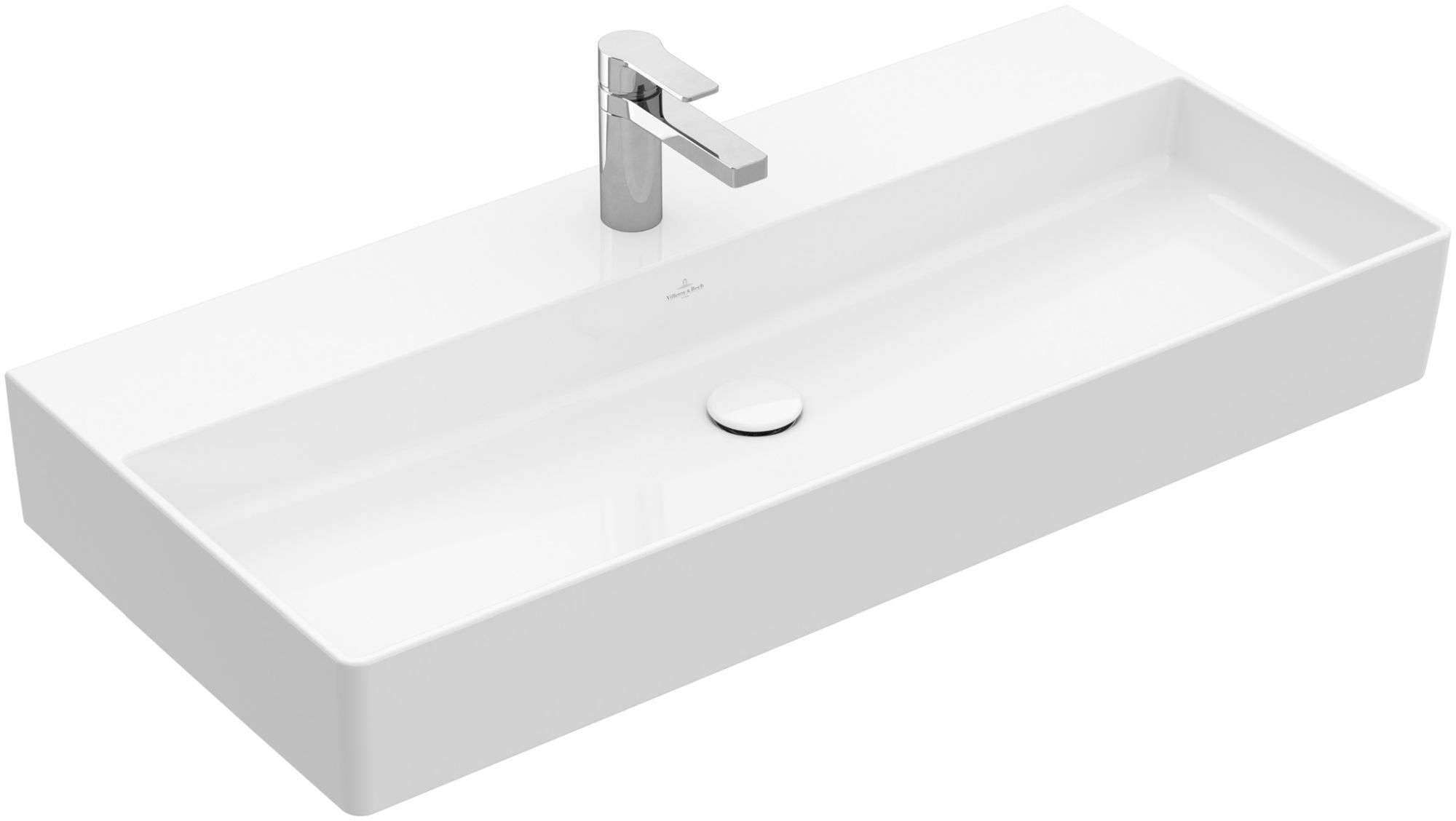 Darmowa Dostawa - Umywalka 100x47 cm prostokątna ścienna-meblowa biała Villeroy & Boch Memento 2.0 4A221G01