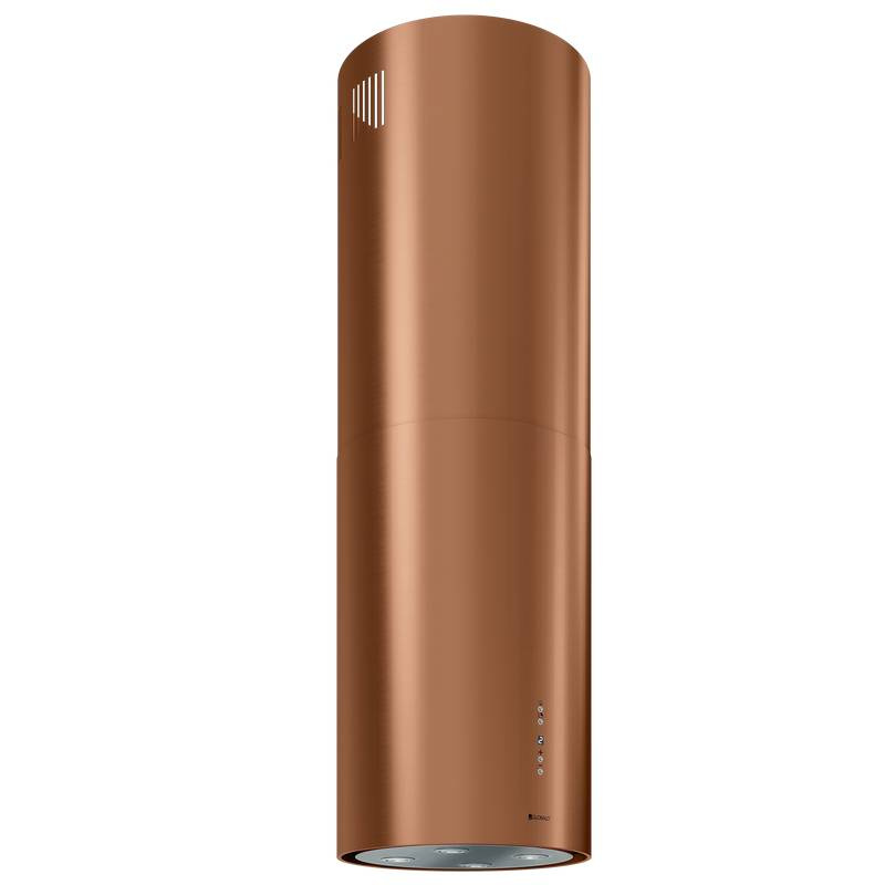 Darmowa Dostawa - Okap kuchenny 39 cm wyspowy Globalo Exclusive Cylindro Isola CYLINDROISOLA397MIEDZMAT