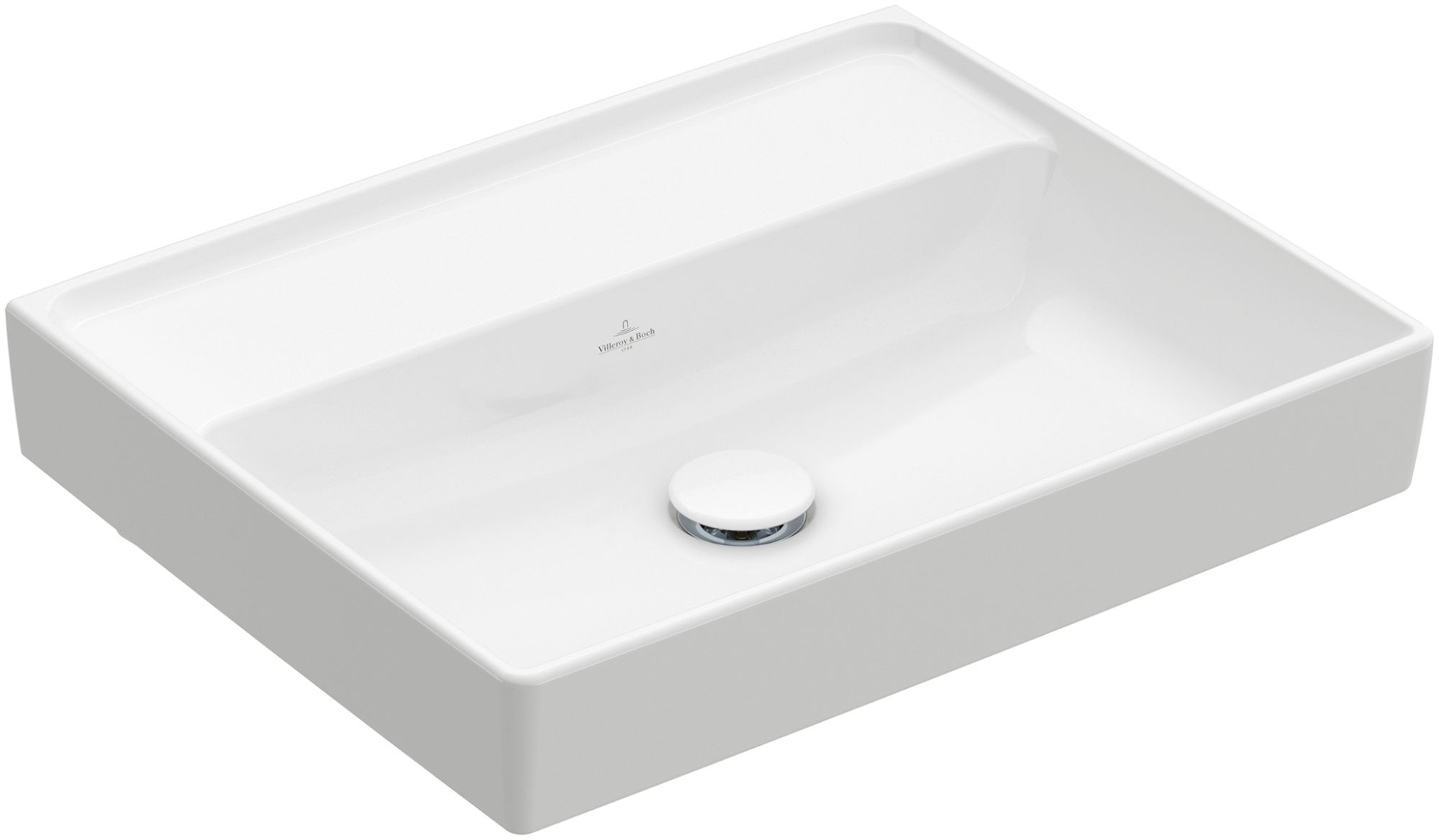 Darmowa Dostawa - Umywalka 55x44 cm prostokątna ścienna-meblowa biała Villeroy & Boch Collaro 4A335801