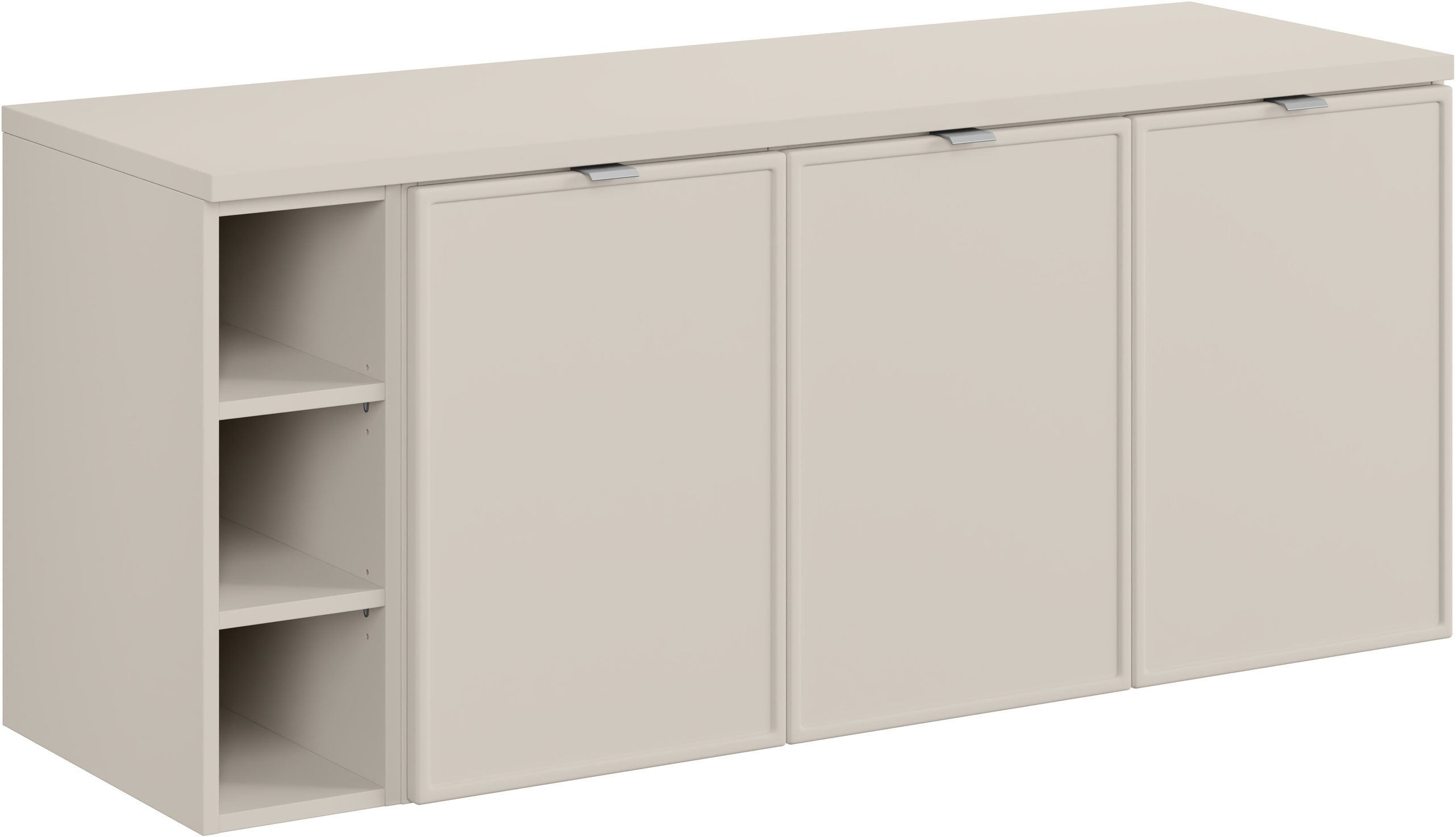 Darmowa Dostawa - Szafka z blatem 140x46x57 cm podumywalkowa wisząca beżowa Comad Bella Cashmere SETBCBCASHMERE140CMR