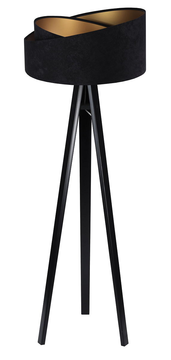 Darmowa Dostawa - Lampa stojąca 1x60 W czarna-złota BPS Koncept Galaxy 060P009CZ
