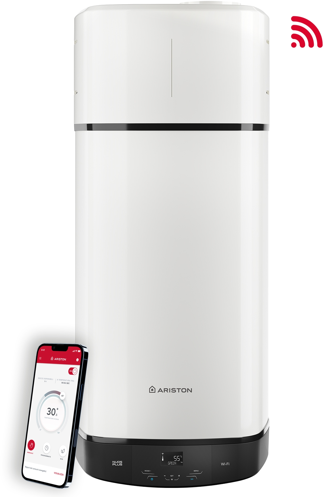 Darmowa Dostawa - Pompa ciepła do CWU 80 l 1.2 kW elektryczny Ariston Nuos Plus S2 WiFi 3629145