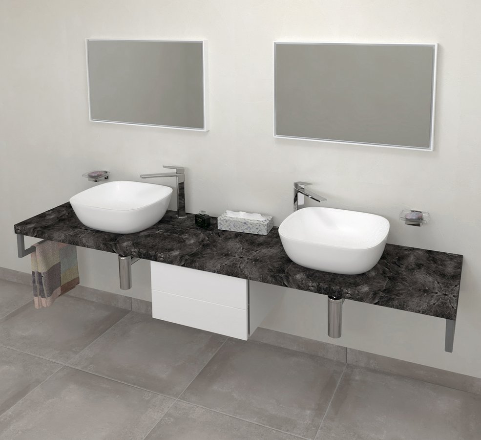 Darmowa Dostawa - Blat 210x49.5 cm grafit Sapho Avice AV219