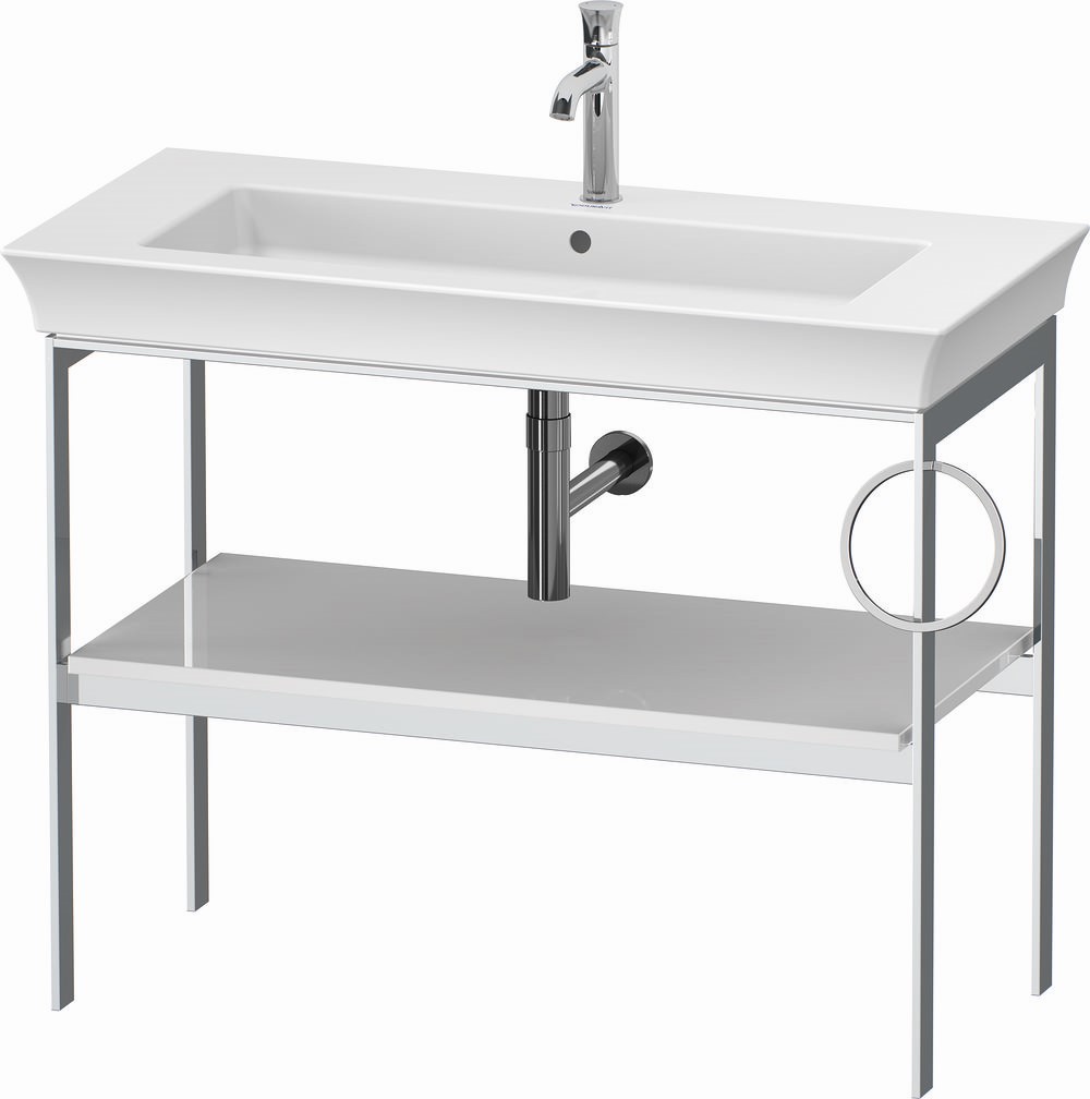 Darmowa Dostawa - Konsola podumywalkowa 98.4x45x76 cm biała Duravit White Tulip WT4544R8585