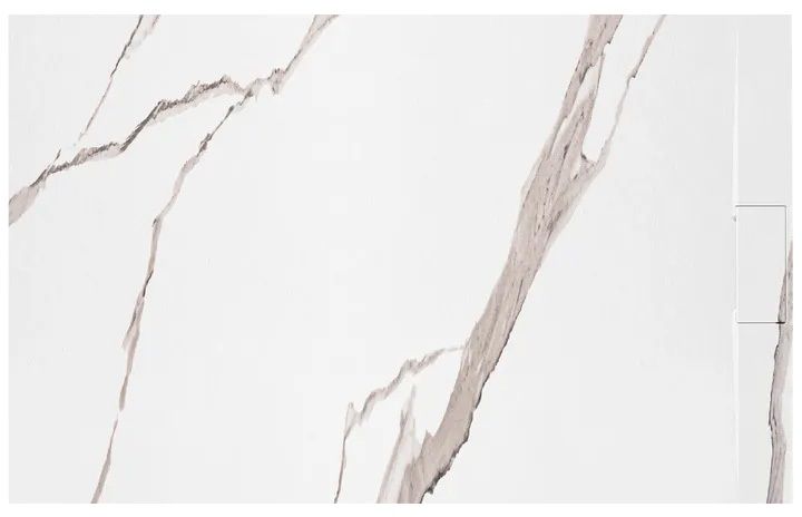 Darmowa Dostawa - Brodzik prostokątny 90x120 cm biały-beżowy Rea Bazalt Carrara White REAK7001