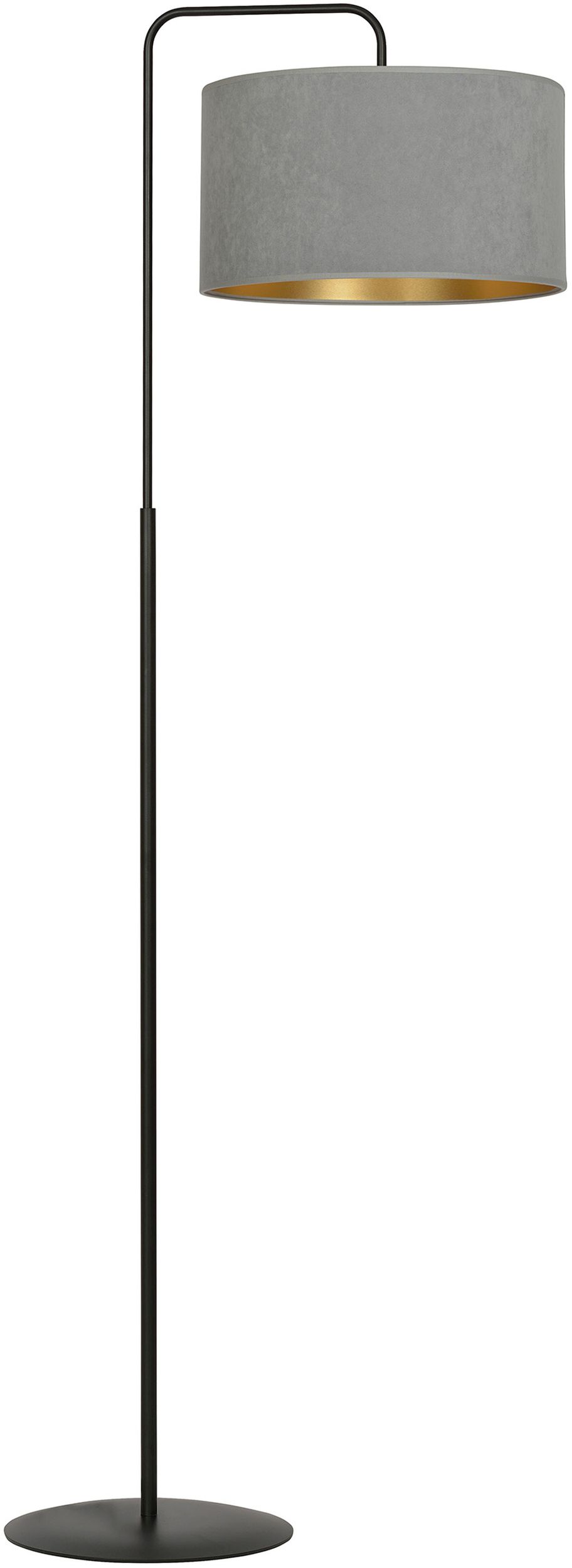 Darmowa Dostawa - Lampa stojąca 1x15 W czarna-złota-szara Emibig Hilde 1050LP1