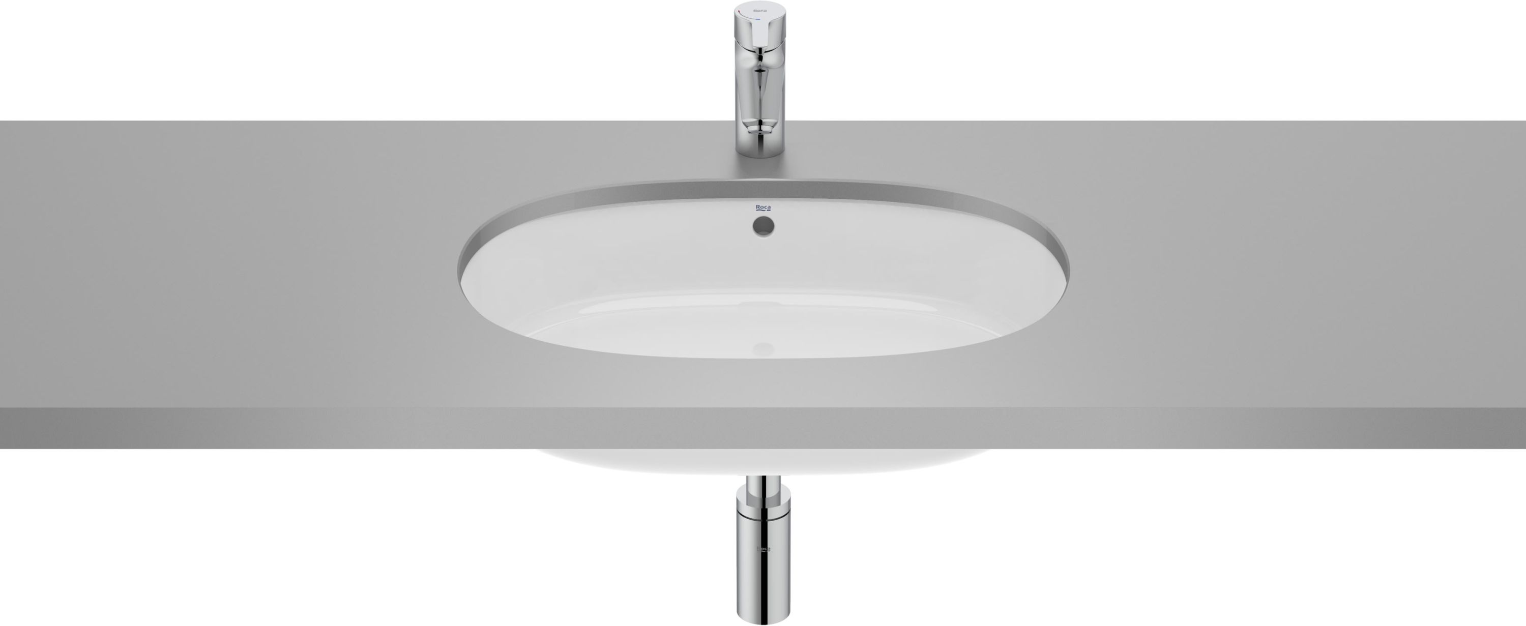 Darmowa Dostawa - Umywalka 55x35 cm owalna podblatowa biała Roca Gap A3270YC000