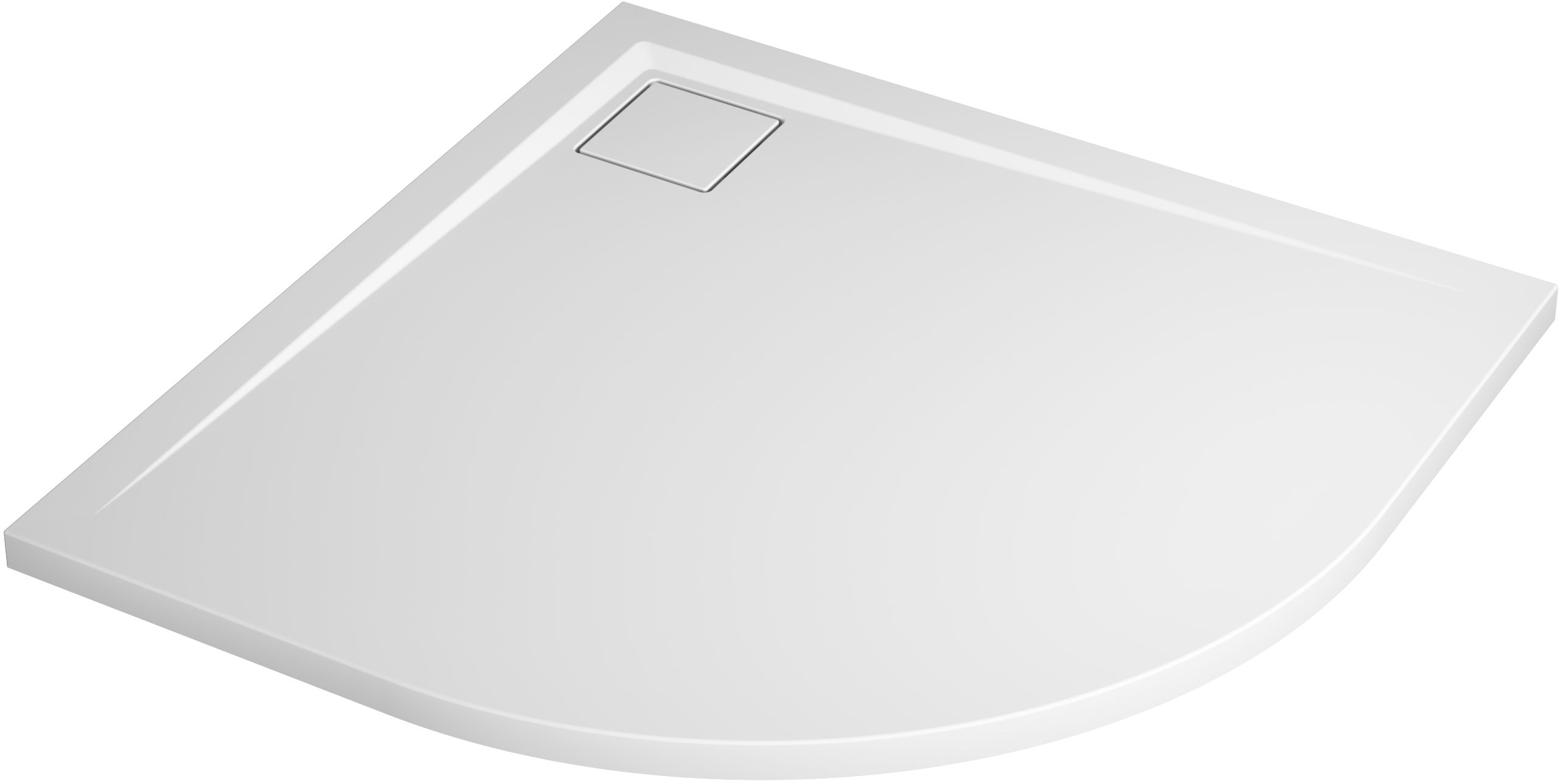 Darmowa Dostawa - Brodzik półokrągły 90x90 cm biały SanSwiss Livada W20R5509004