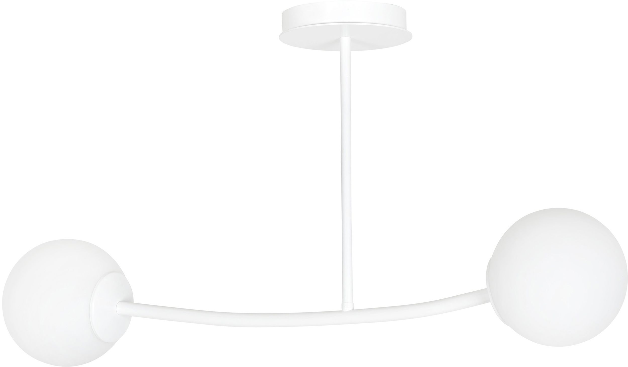 Darmowa Dostawa - Lampa podsufitowa 2x10 W biała-mleczny Emibig Halldor 10252