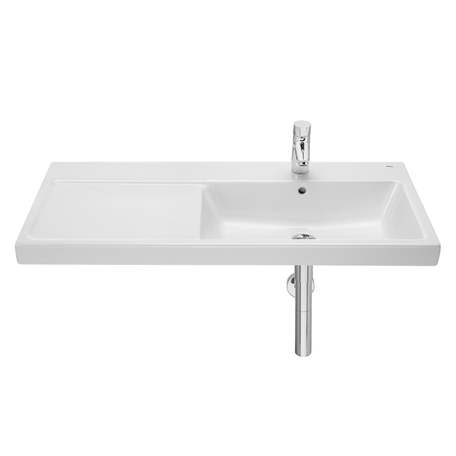 Darmowa Dostawa - Umywalka 100x46 cm prostokątna ścienna biała Roca Gap A3270MES00