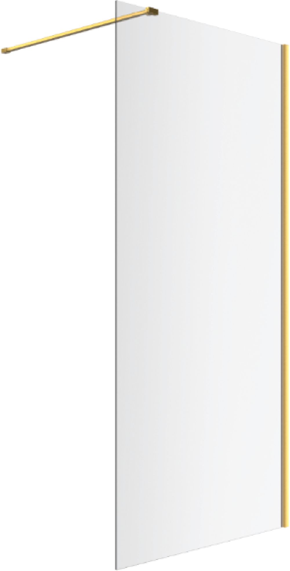 Darmowa Dostawa - Ścianka prysznicowa walk-in 80 cm złoty szczotkowany/szkło przezroczyste Excellent Vidoq KAEX1506K800GB