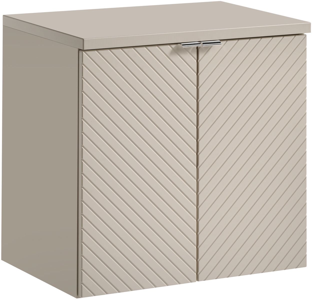 Darmowa Dostawa - Szafka z blatem 60x39x57 cm podumywalkowa wisząca beżowa Comad Viva Cashmere SETVICBCASHMERE60CMD