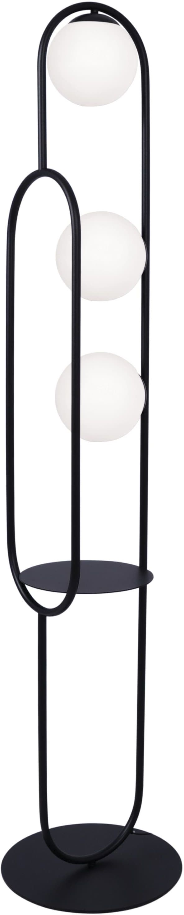 Darmowa Dostawa - Lampa stojąca 3x40 W biała-czarna Kaja Finestra K4963
