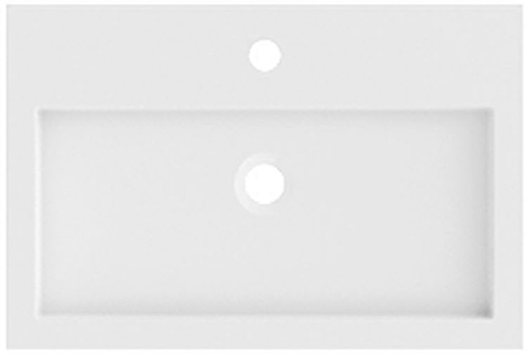 Darmowa Dostawa - Umywalka 60.3x40.2 cm prostokątna ścienna-meblowa biała Riho Spring Vow W004006105