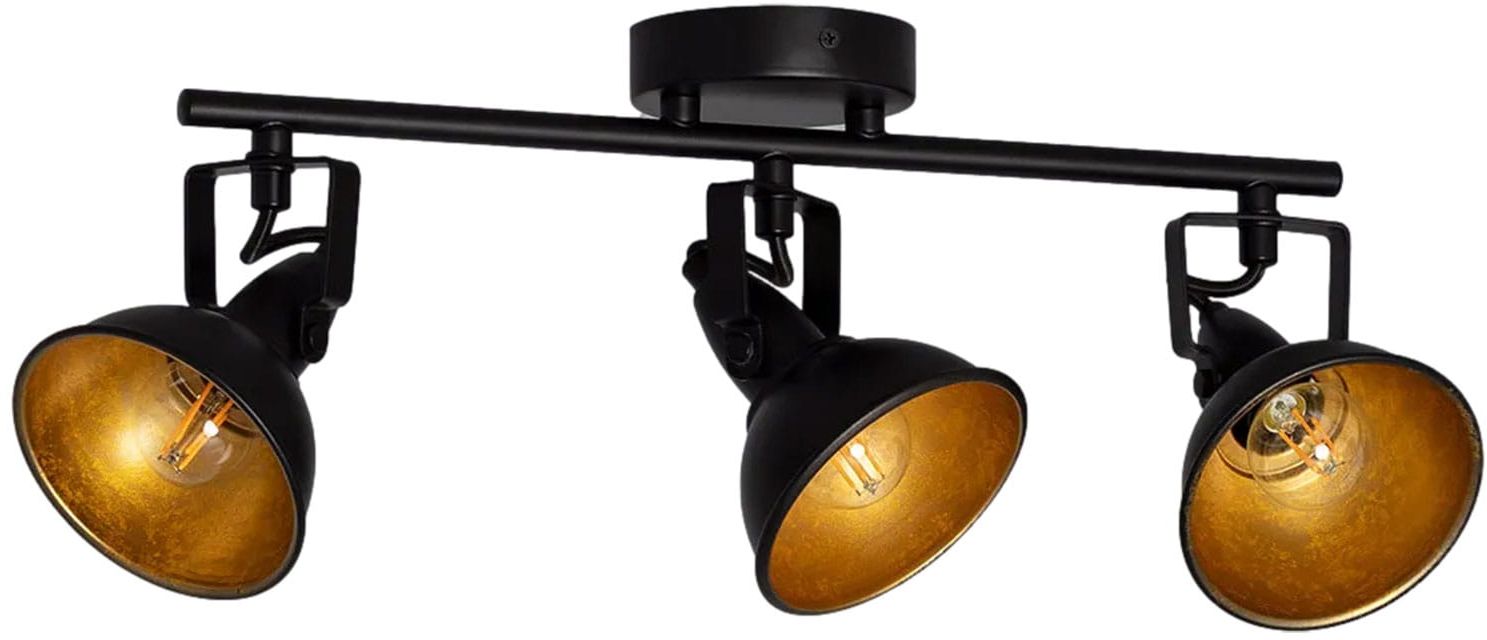 Darmowa Dostawa - Lampa wisząca 3x20 W czarna Abruzzo Retro ABRRROC3XE14