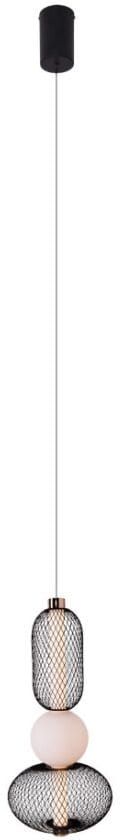 Darmowa Dostawa - Lampa wisząca 1x10 W czarna-złota MaxLight Bora P0591