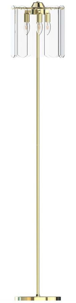 Darmowa Dostawa - Lampa stojąca 3x40 W przezroczysta-złota Zuma Line Nira ML35233EGN