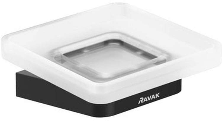 Darmowa Dostawa - Mydelniczka ścienna czarna-biała Ravak 10° X07P556