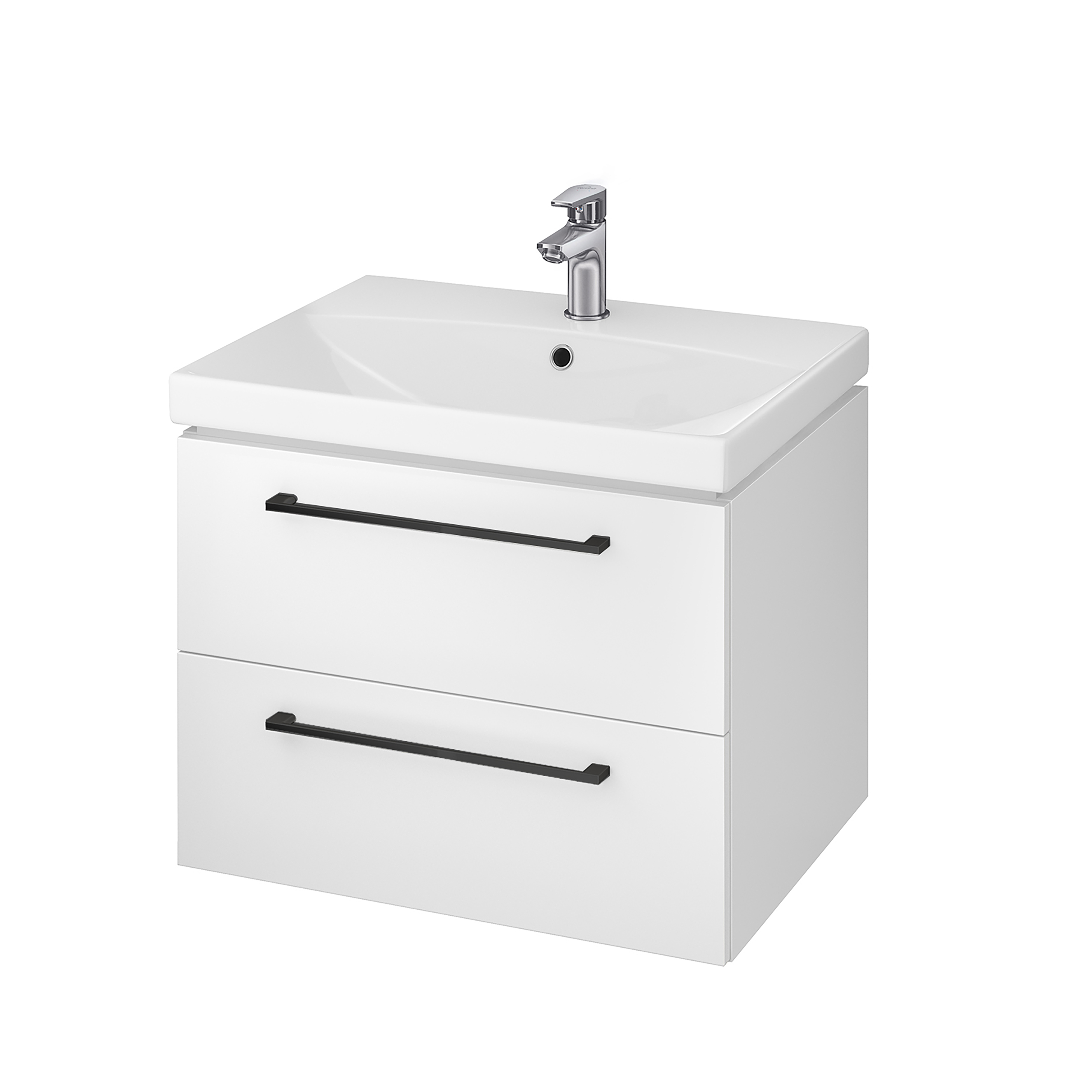 Darmowa Dostawa - Umywalka z szafką i uchwytami 60 cm białą Cersanit Gala S801369