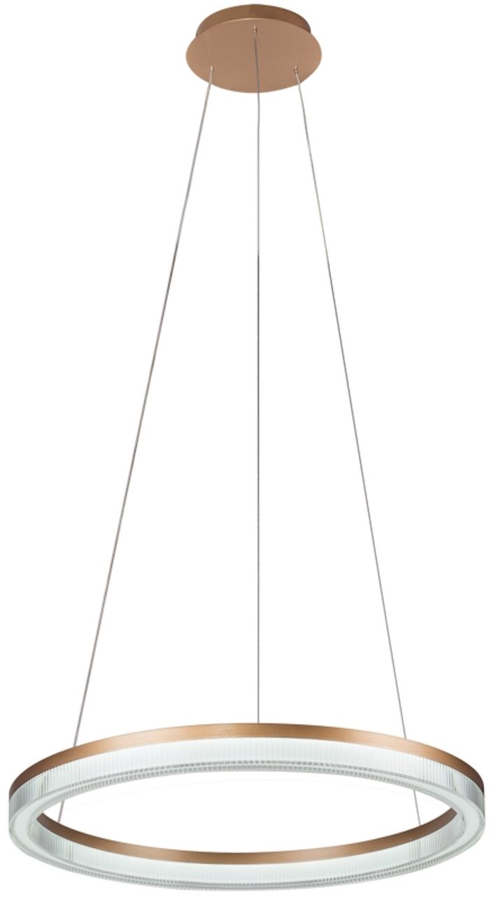 Darmowa Dostawa - Lampa wisząca 1x50 W złota Light Prestige Midway LP0331PLGDCRISTALTRIANGLE