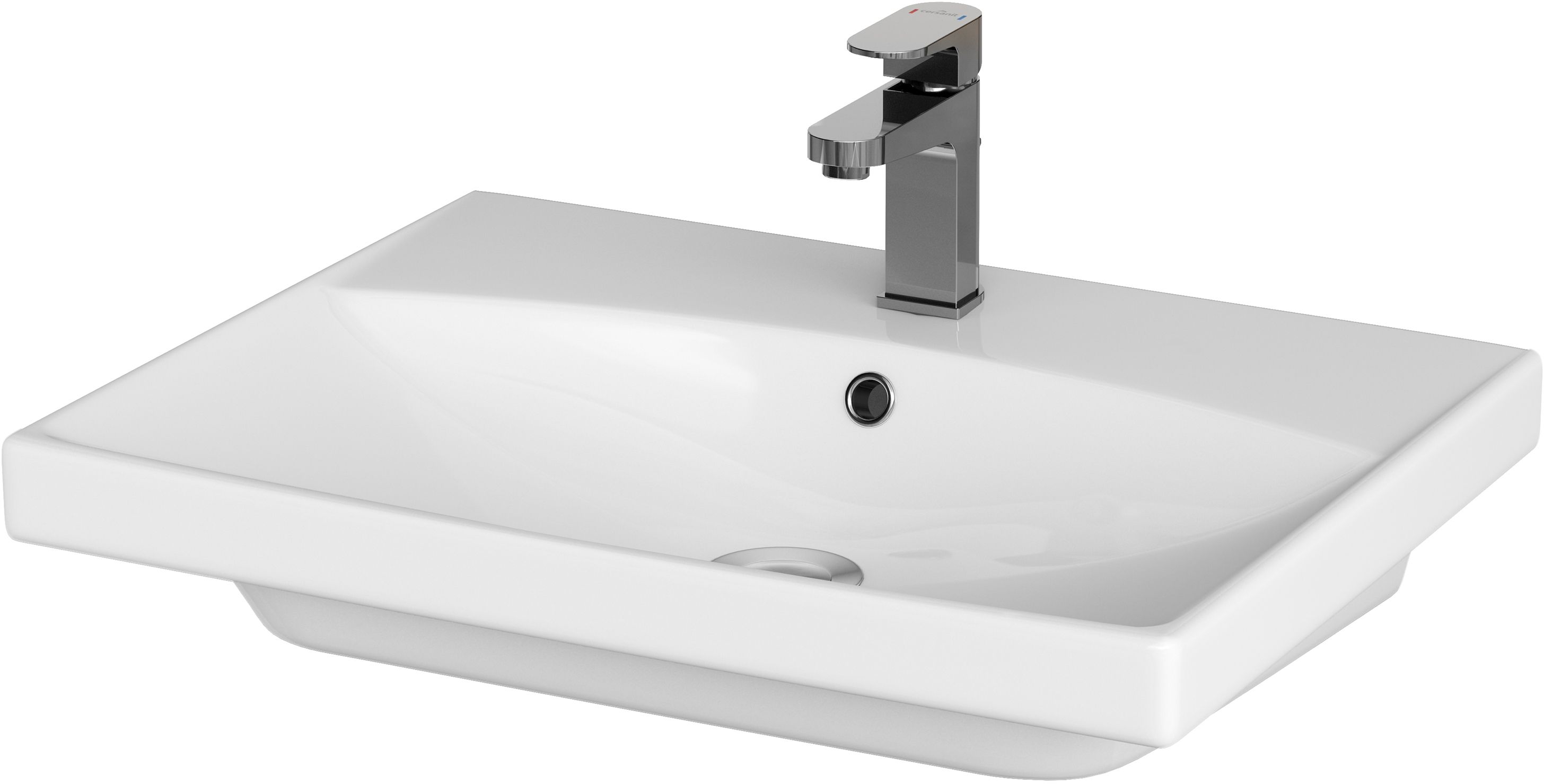 Darmowa Dostawa - Umywalka 60x45 cm prostokątna meblowa biała Cersanit City K35006