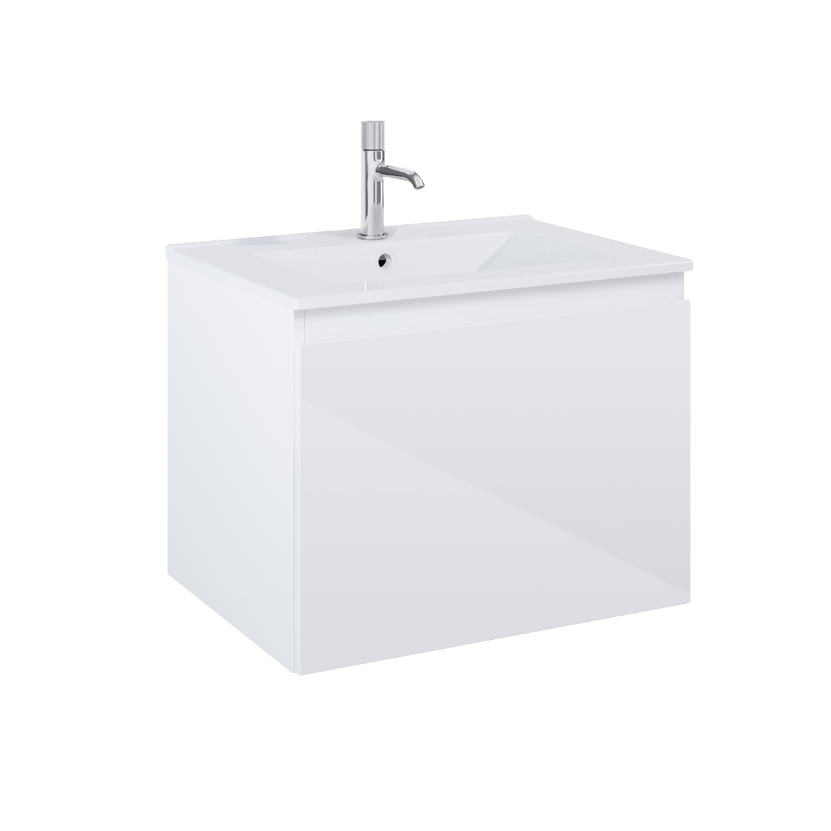 Darmowa Dostawa - Umywalka z szafką 60 cm białą Oltens Vernal 68012000