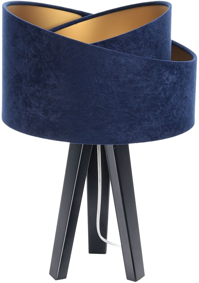 Darmowa Dostawa - Lampa stołowa 1x60 W czarna-złota-niebieska BPS Koncept Galaxy 060S044CZ