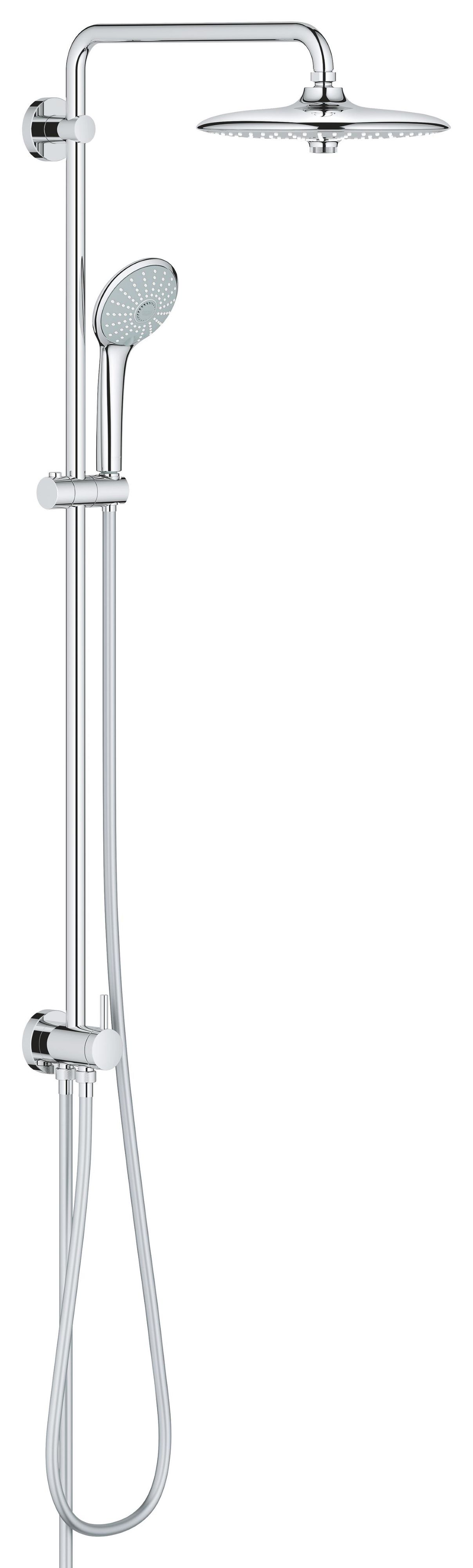 Darmowa Dostawa - Zestaw prysznicowy ścienny z deszczownicą starlight chrome Grohe Euphoria 27421002