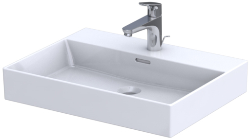 Darmowa Dostawa - Umywalka 60.5x46.5 cm prostokątna meblowa biała Oristo Bold UMEBD6091
