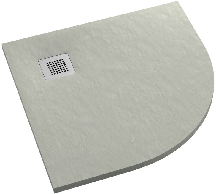 Darmowa Dostawa - Brodzik półokrągły 90x90 cm cement Schedpol Kalait Cement Stone 33104CTSTM2