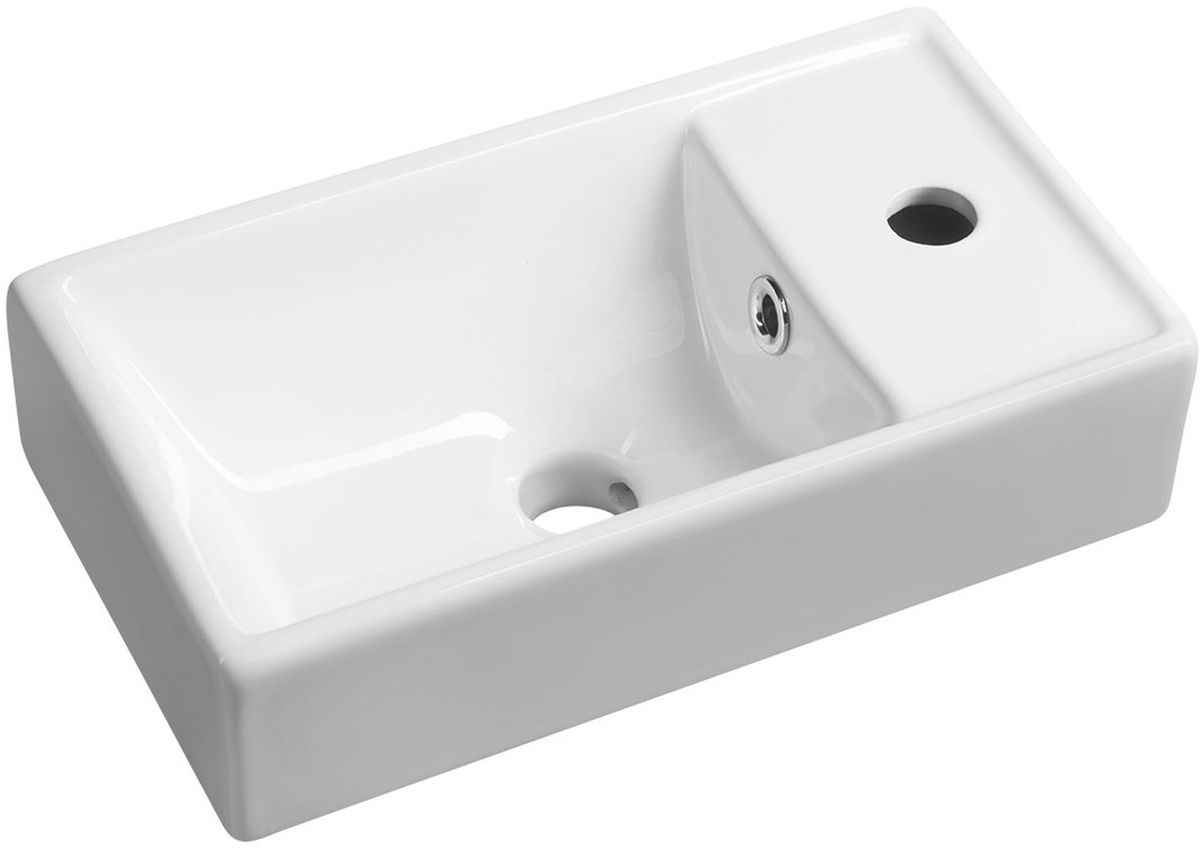 Darmowa Dostawa - Umywalka 40x22 cm prostokątna ścienna biała Sapho Minos 4059