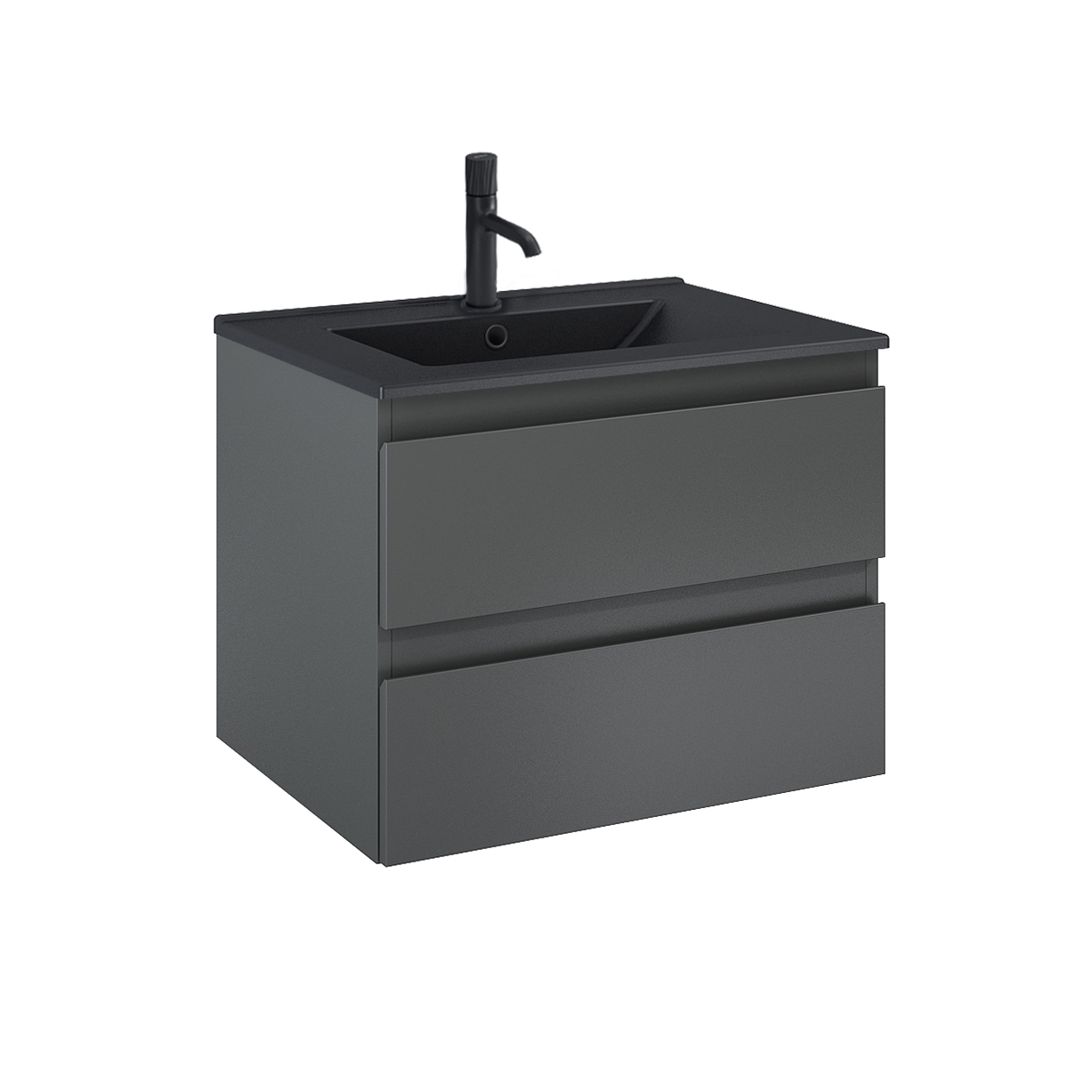 Darmowa Dostawa - Umywalka z szafką 60 cm grafit Oltens Vernal 68036400
