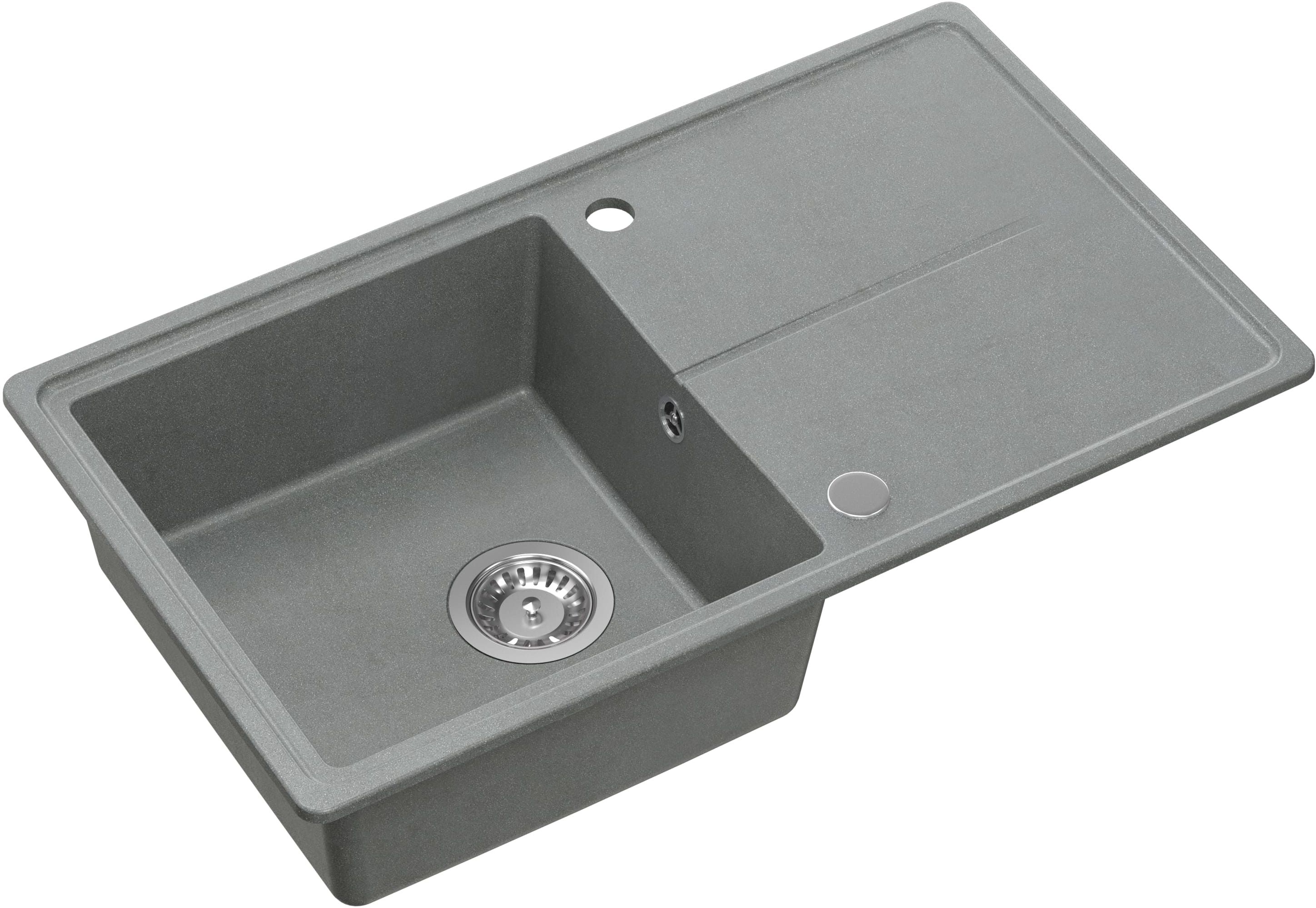 Darmowa Dostawa - Zlewozmywak GraniteQ 78x45 cm szary/grafitowy/onyx Quadron Tony HTO7845SZK