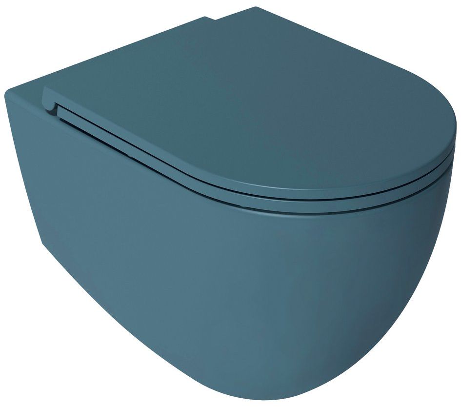 Darmowa Dostawa - Miska WC wisząca bez kołnierza zielony mat Isvea Infinity 10NF020042P