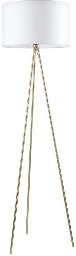 Darmowa Dostawa - Lampa stojąca 1x40 W biała Zuma Line Cara A4001GLD